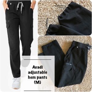 FIGS (M) Avadi adjustable hem scrub pants • BLACK